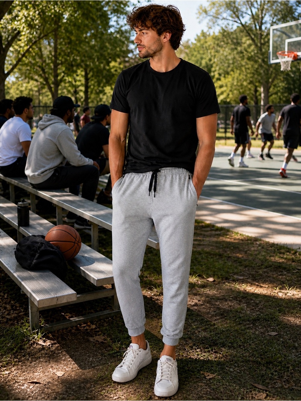 90 Degree by Reflex Men’s XL Gray Softlite Joggers Athletic Performance Pants